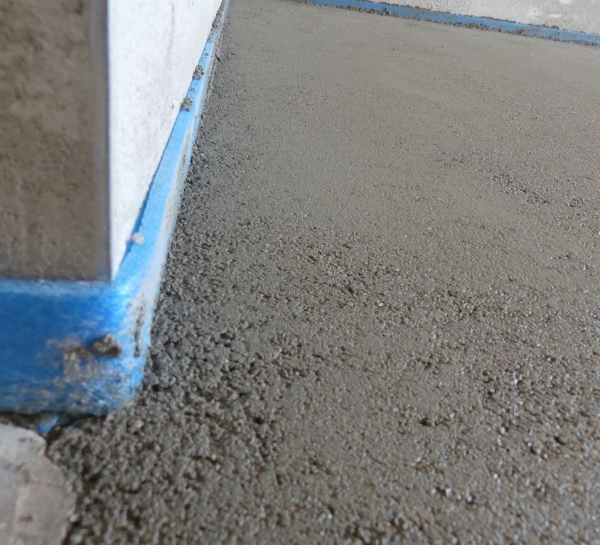 massetto con pendenza triveneta pose concrete steel